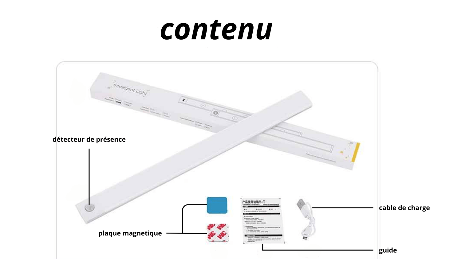 Barre a led a fixation aimantée - Simpleos